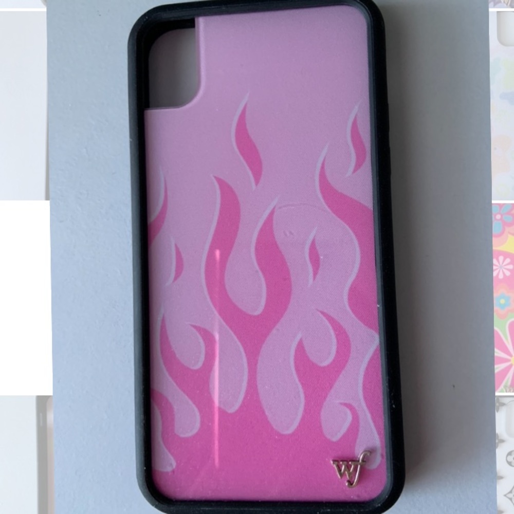 Pink Flames Wildflower iPhone XR Case